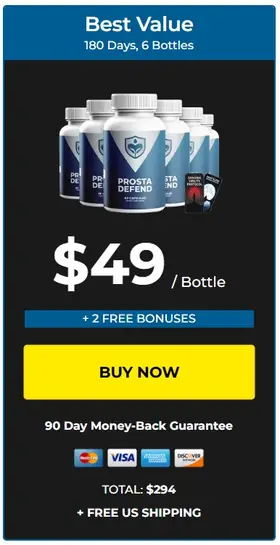 ProstaDefend 6 bottle best value package